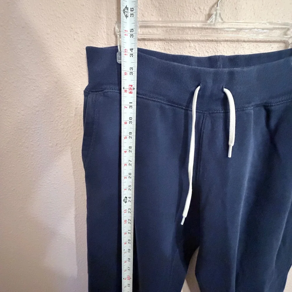 Polo Ralph Lauren Mens Navy Blue Fleece Joggers Sweatpants Red Pony Logo Size M